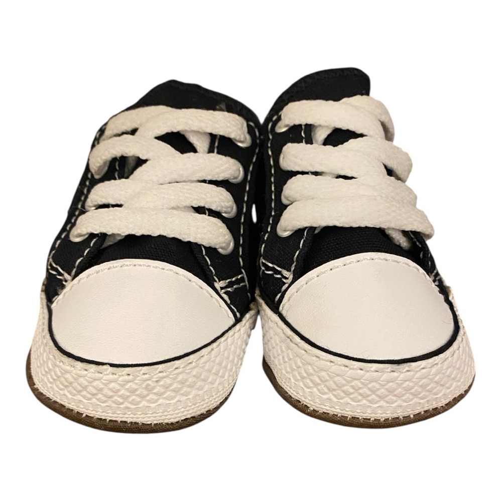 Converse All Star Black and White Sneakers Size 1 - Picture 3 of 10